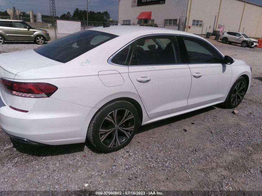 2021 VOLKSWAGEN PASSAT VIN 1VWSA7A30MC012738 COPART salvage auction — Unknown, CLEAR (Tennessee), sold $13,000 on 2023-07-26 (photo 4)