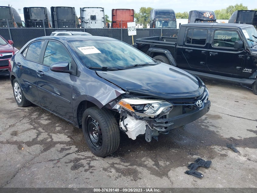 2015 TOYOTA COROLLA VIN 2T1BURHE0FC407851 COPART salvage auction — Front End, Salvage (Kansas), sold $3,975 on 2024-05-08 (photo 1)