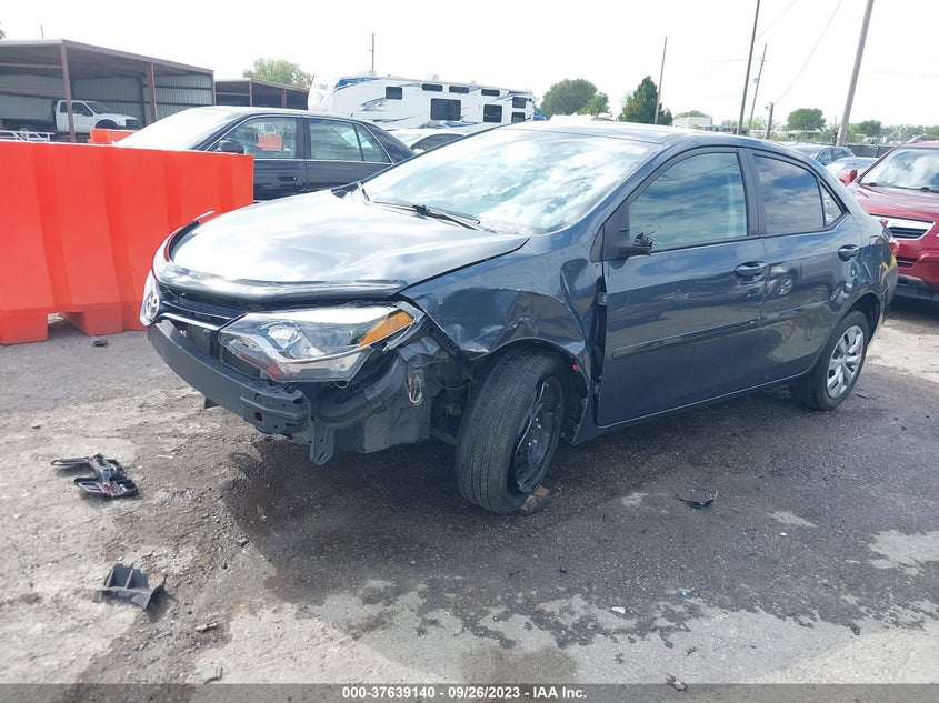 2015 TOYOTA COROLLA VIN 2T1BURHE0FC407851 COPART salvage auction — Front End, Salvage (Kansas), sold $3,975 on 2024-05-08 (photo 2)