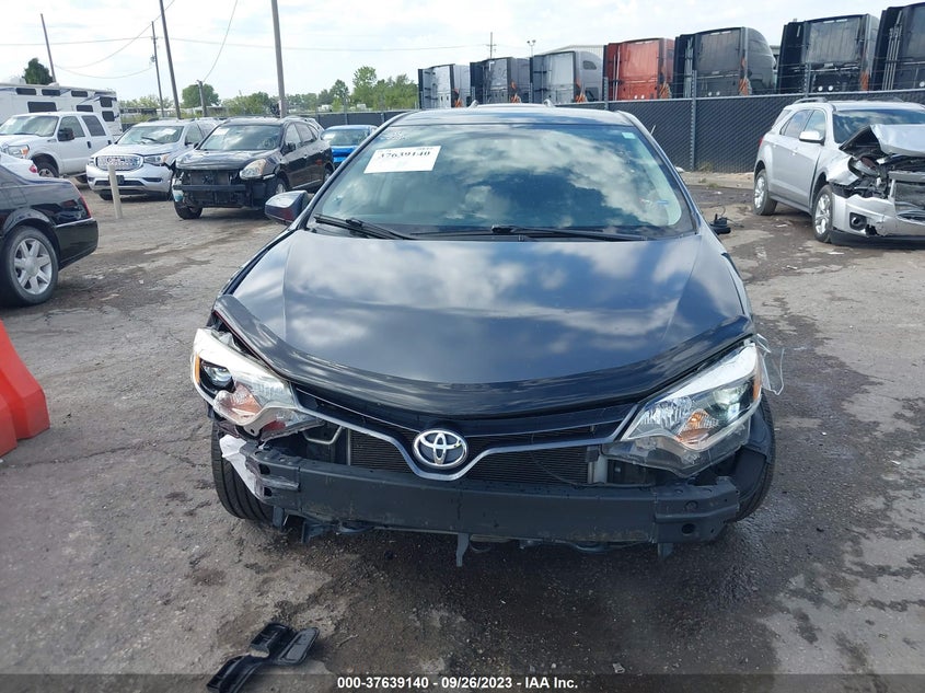 2015 TOYOTA COROLLA VIN 2T1BURHE0FC407851 COPART salvage auction — Front End, Salvage (Kansas), sold $3,975 on 2024-05-08 (photo 6)