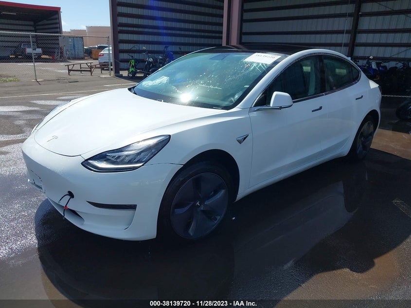 2020 Tesla Model 3 VIN 5YJ3E1EAXLF504650 IAAI salvage auction — Front End, Clean, sold $11,000 on 2024-01-30 (photo 2)