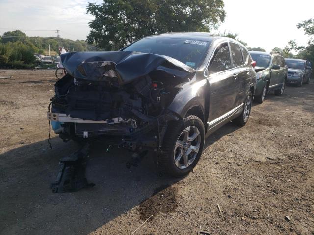 2017 Honda CR-V VIN 2HKRW2H87HH689383 COPART salvage auction — Front End, Other, sold $4,900 on 2022-11-01 (photo 2)