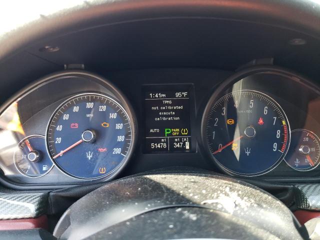 2014 Maserati Granturismo VIN ZAM45VLA5E0078930 COPART salvage auction — REAR END, Fl - Certificate Of Destruction, sold $7,700 on 2026-08-17 (photo 9)