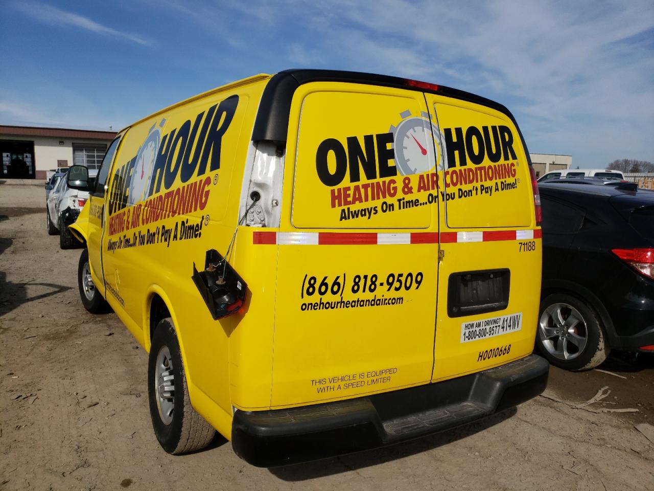 2016 Chevrolet Express 2500 VIN 1GCWGAFF4G1172074 COPART salvage auction — Front End, IN - BILL OF SALE - PARTS ONLY, sold $2,100 on 2024-11-08 (photo 5)