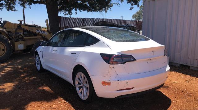 2022 Tesla Model 3 VIN 5YJ3E1EB8NF137548 COPART salvage auction — Unknown, Salvage, sold $12,100 on 2023-08-16 (photo 3)