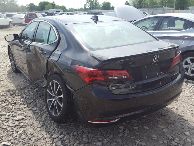 2015 Acura TLX VIN 19UUB3F54FA000152 COPART salvage auction — Rear End, Salvage, sold $7,000 on 2020-07-24 (photo 3)
