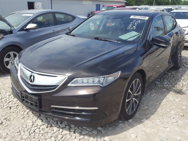 2015 Acura TLX VIN 19UUB3F54FA000152 COPART salvage auction — Rear End, Salvage, sold $7,000 on 2020-07-24 (photo 2)