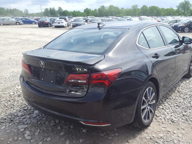 2015 Acura TLX VIN 19UUB3F54FA000152 COPART salvage auction — Rear End, Salvage, sold $7,000 on 2020-07-24 (photo 4)
