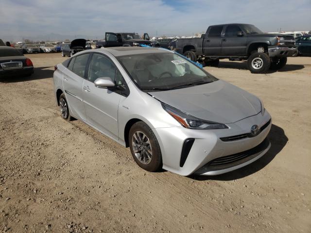 2020 Toyota Prius VIN JTDKARFU4L3122562 COPART salvage auction — Side, Salvage, sold $8,600 on 2021-04-13 (photo 1)