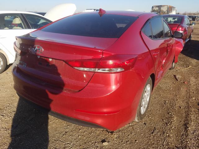 2017 Hyundai Elantra VIN 5NPD74LF7HH126052 COPART salvage auction — FRONT END, Il - Salvage Certificate, sold $900 on 2026-07-02 (photo 4)