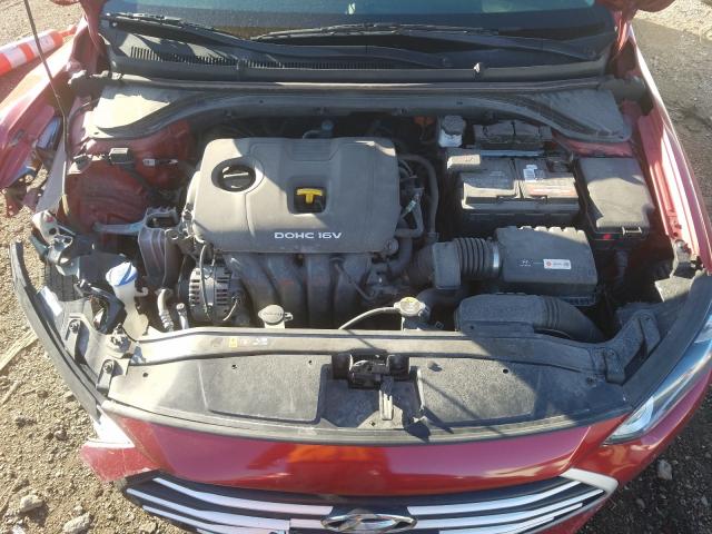 2017 Hyundai Elantra VIN 5NPD74LF7HH126052 COPART salvage auction — FRONT END, IL - SALVAGE CERTIFICATE, sold $900 on 2026-07-09 (photo 7)
