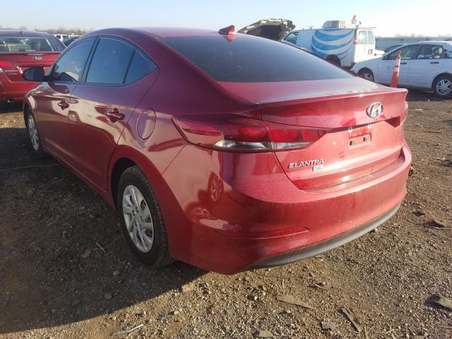2017 Hyundai Elantra VIN 5NPD74LF7HH126052 COPART salvage auction — FRONT END, Il - Salvage Certificate, sold $900 on 2026-07-02 (photo 3)