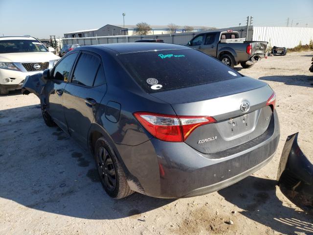 2014 Toyota Corolla VIN 5YFBURHE3EP011394 COPART salvage auction — Front End, Salvage, sold $2,400 on 2021-02-23 (photo 3)