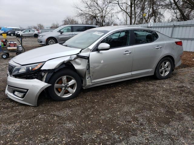 2015 Kia Optima VIN KNAGM4A76F5529855 COPART salvage auction — FRONT END, On - Permit Salvage, sold $400 on 2026-07-02 (photo 1)