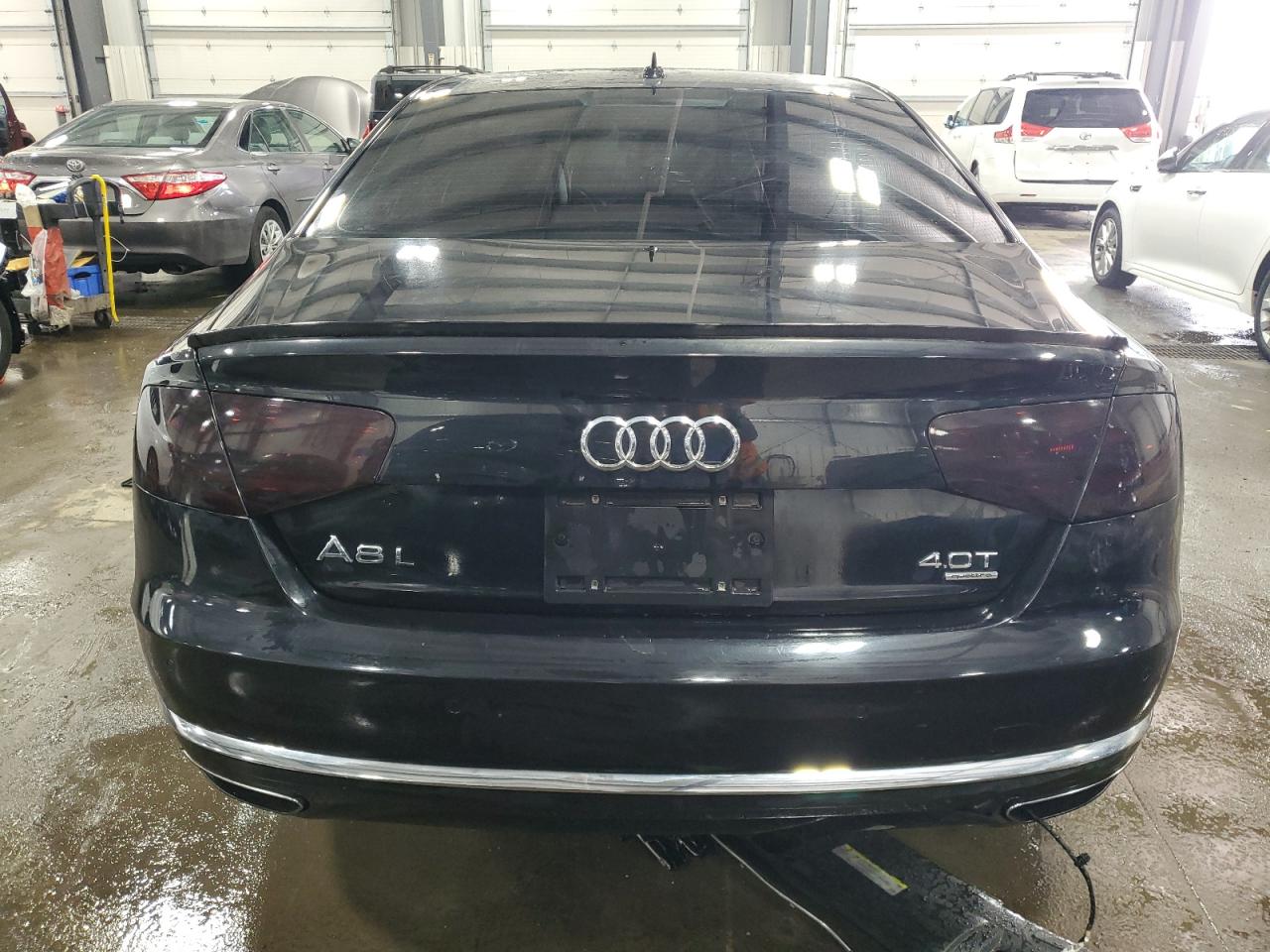 2013 Audi A8 VIN WAUR2AFD9DN019217 COPART salvage auction — FRONT END, MN - CERT OF TITLE-SALVAGE, sold $3,900 on 2025-02-18 (photo 6)