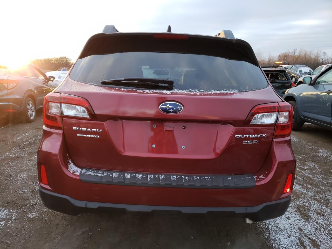 2016 Subaru Outback VIN 4S4BSENC3G3329721 COPART salvage auction — FRONT END, CT - CERT OF TITLE-SALVAGE, sold $5,400 on 2025-01-10 (photo 6)