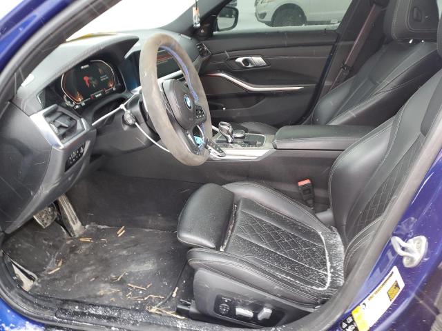 2021 BMW 3er VIN WBA5U9C07MFK40642 COPART salvage auction — FRONT END, Qc - Gravement Accidente, sold $6,200 on 2026-07-28 (photo 7)