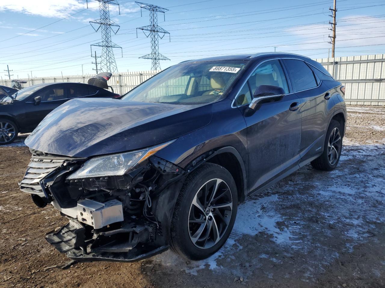 2018 LEXUS RX450 VIN 2T2BGMCA8JC024954 — COPART salvage auction photo