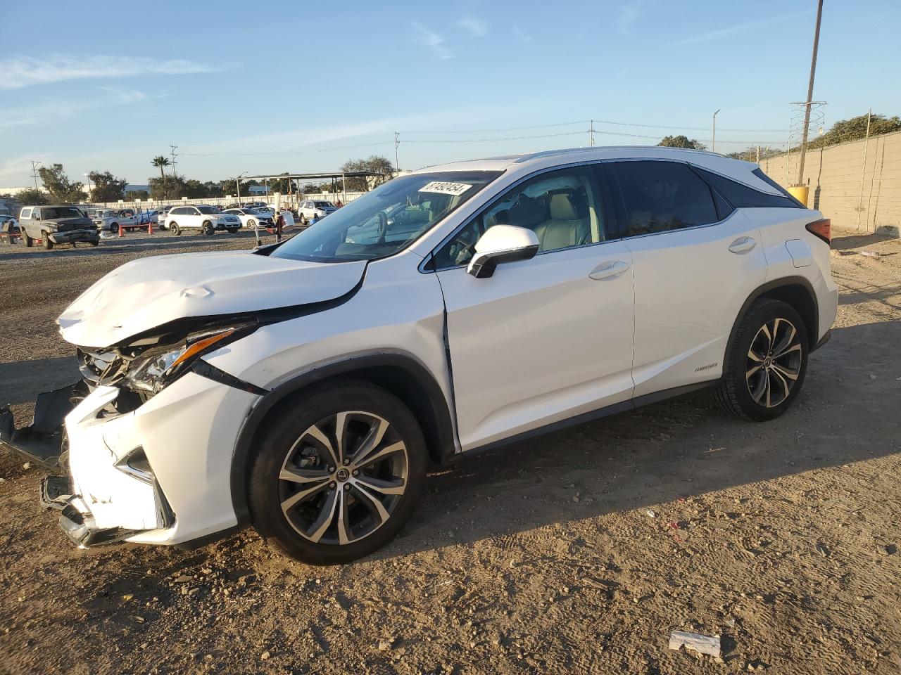 2019 LEXUS RX450 VIN 2T2BGMCAXKC036332 — COPART salvage auction photo