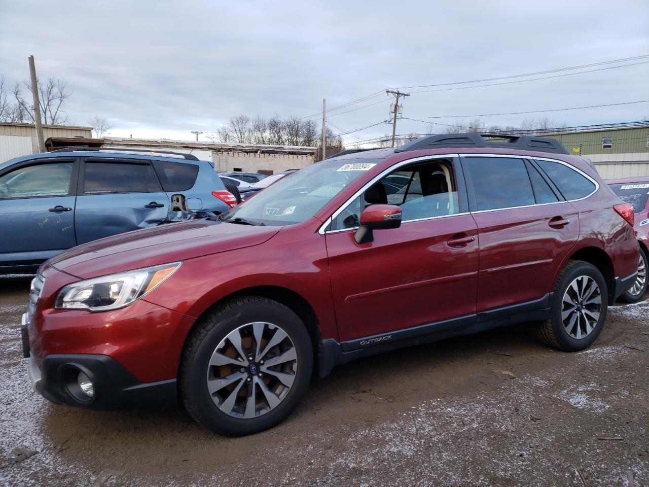 2016 Subaru Outback VIN 4S4BSENC3G3329721 COPART salvage auction — FRONT END, CT - CERT OF TITLE-SALVAGE, sold $5,400 on 2025-01-10 (photo 1)