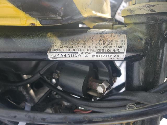 1998 Yamaha Xj600 VIN JYA4DUC04WA070298 COPART salvage auction — VANDALISM, CO - BILL OF SALE-PARTS ONLY, sold $10 on 2026-08-17 (photo 8)