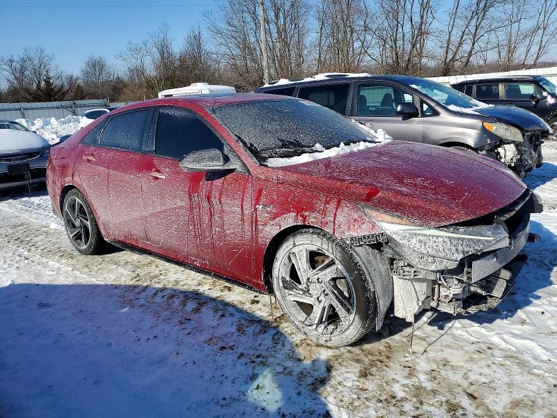 2022 Hyundai Elantra VIN KMHLR4AF6PU407574 COPART salvage auction — FRONT END, Nj - Cert Of Title-Salvage, sold $225 on 2026-07-27 (photo 4)