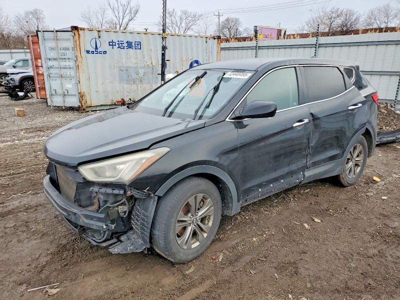 2013 Hyundai Santa fe VIN 5XYZT3LB4DG081274 COPART salvage auction — FRONT END, Il - Salvage Certificate, sold $450 on 2026-07-29 (photo 1)
