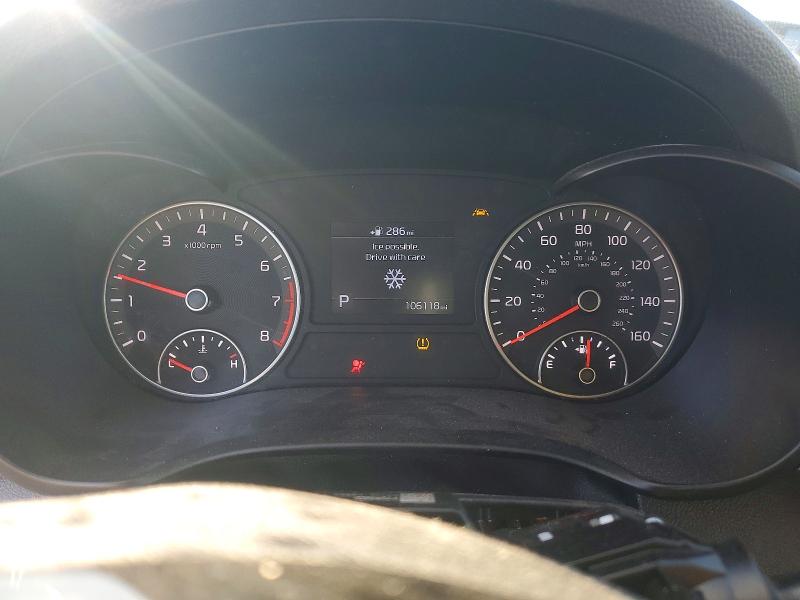 2019 Kia Optima VIN 5XXGT4L37KG370673 COPART salvage auction — REJECTED REPAIR, Salvage Title, sold $200 on 2026-07-24 (photo 9)