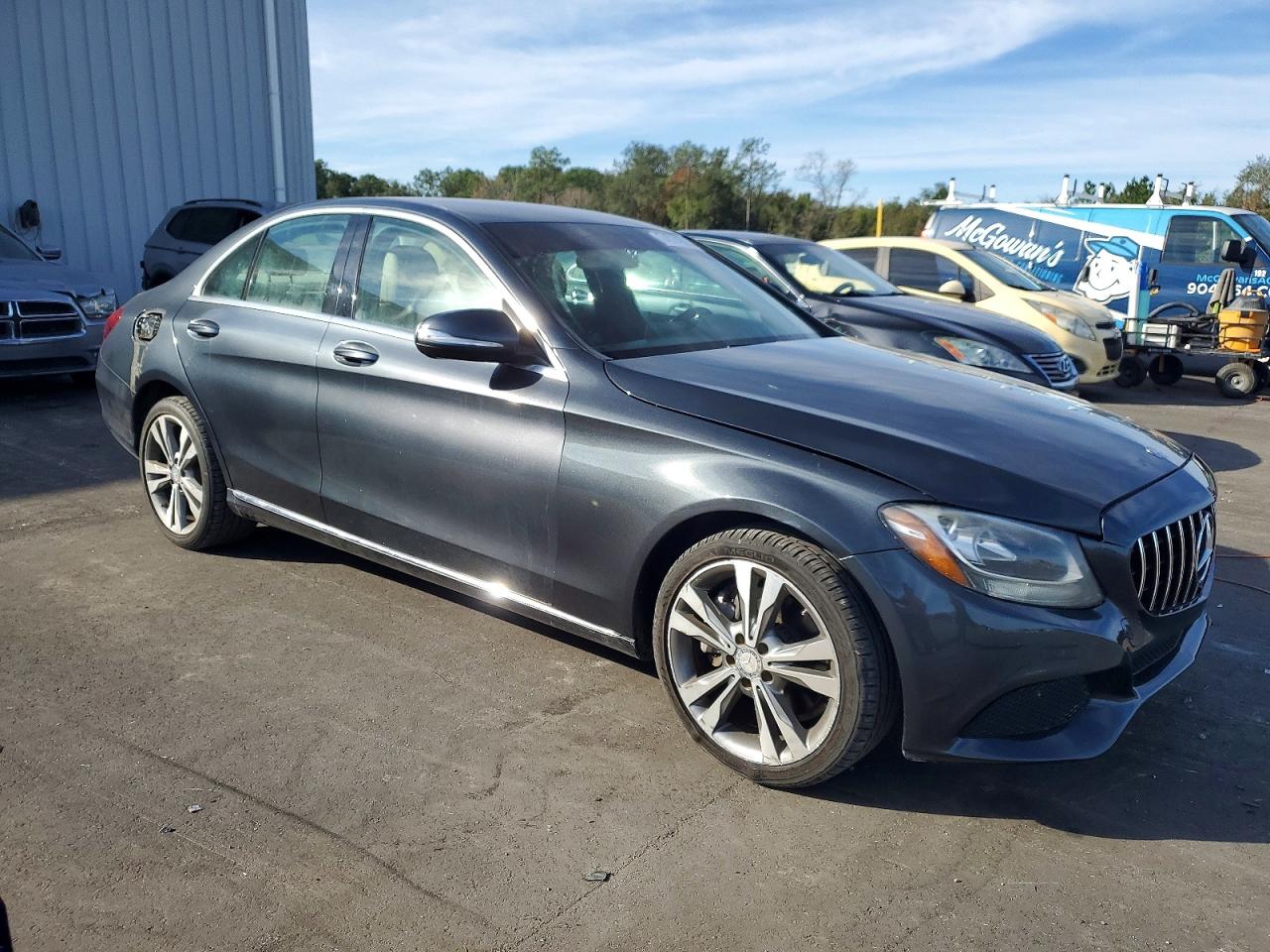 2015 Mercedes-benz C class VIN 55SWF4KB4FU032554 COPART salvage auction — Front End, FL - CERT OF TITLE SLVG REBUILDABLE, sold $4,100 on 2026-07-06 (photo 4)