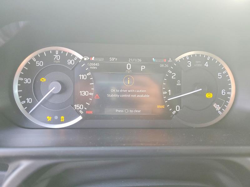 2023 Land rover Defender VIN SALE27EU7P2191802 COPART salvage auction — Front End, TX - SALVAGE VEHICLE TITLE, sold $23,600 on 2026-03-19 (photo 9)