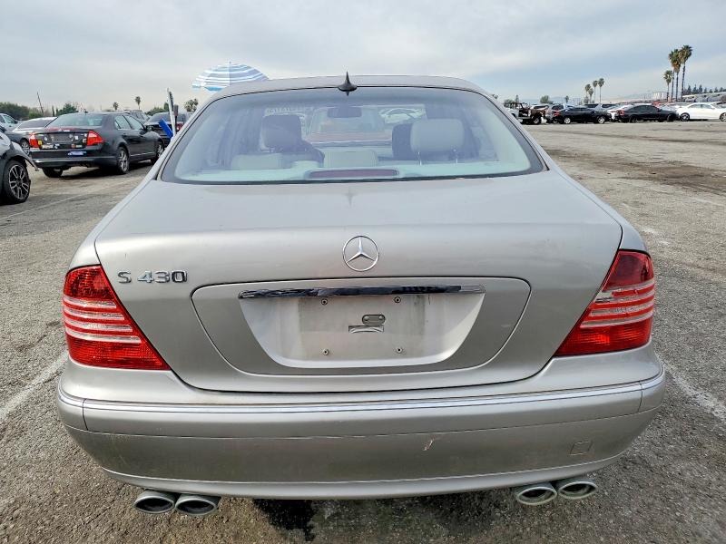 2004 Mercedes-benz S-klasse VIN WDBNG70J44A415128 COPART salvage auction — MINOR DENT/SCRATCHES, Ca - Salvage Acquisition Billofsale, sold $400 on 2026-07-21 (photo 6)