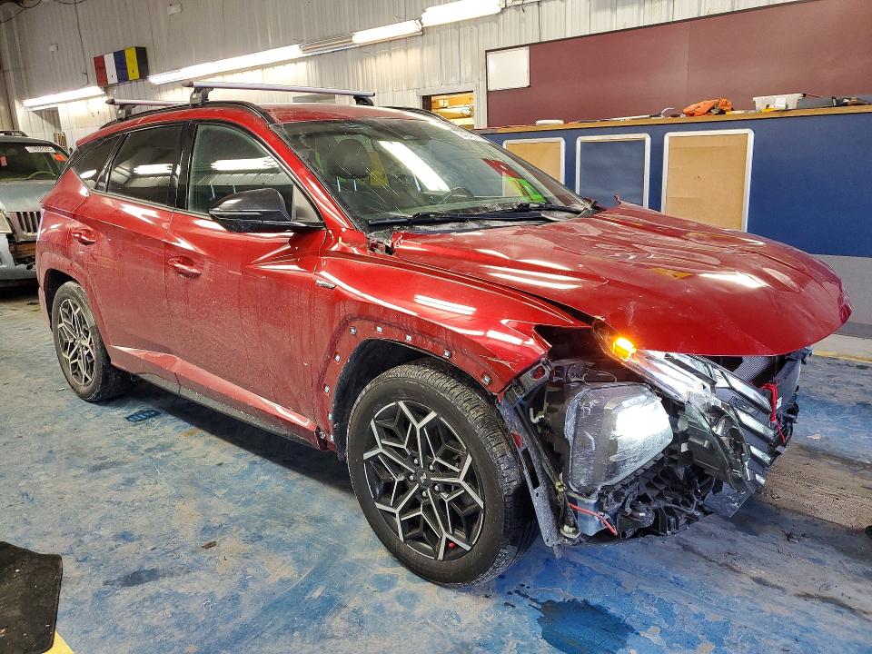 2022 Hyundai Tucson VIN KM8JF3AE1NU152993 COPART salvage auction — FRONT END, Ca - Salvage Certificate, sold $6,100 on 2026-07-20 (photo 4)