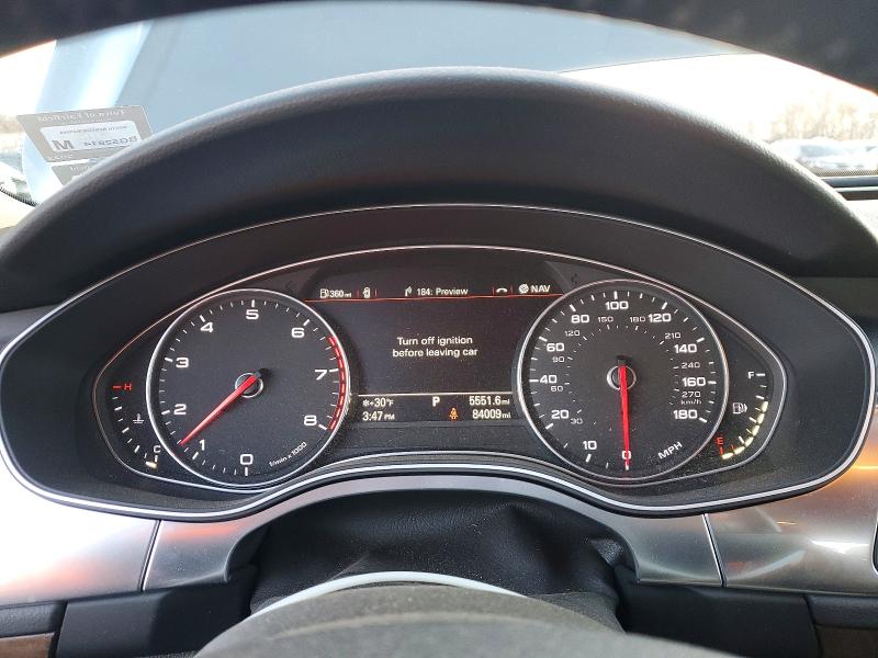 2013 Audi A7 VIN WAUYGAFCXDN069967 COPART salvage auction — MINOR DENT/SCRATCHES, Salvage Title, sold $3,450 on 2026-07-17 (photo 9)