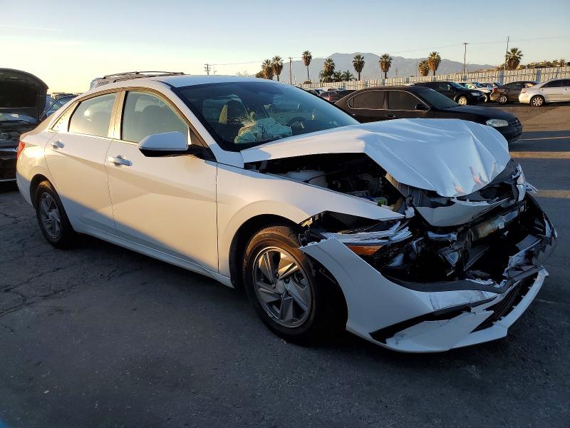 2025 Hyundai Elantra VIN KMHLL4DG6SU054574 COPART salvage auction — FRONT END, Ca - Salvage Certificate, sold $4,400 on 2026-07-02 (photo 4)
