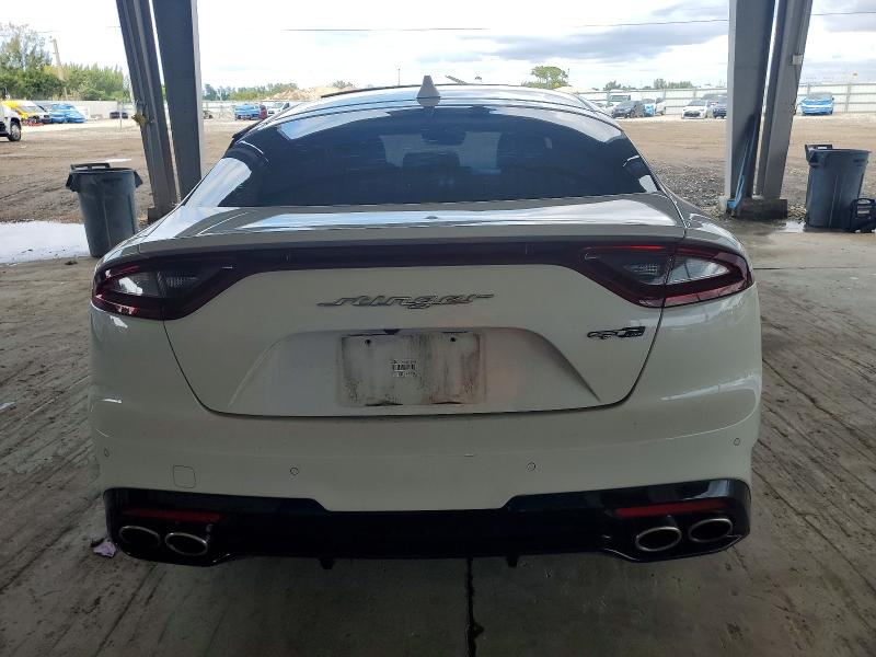 2021 Kia Stinger VIN KNAE15LA0M6097222 COPART salvage auction — FRONT END, Fl - Certificate Of Destruction, sold $3,100 on 2026-07-08 (photo 6)