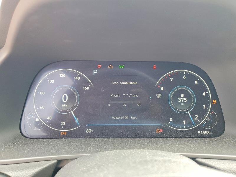 2020 Hyundai Sonata VIN 5NPEF4JAXLH049748 COPART salvage auction — FRONT END, FL - CERTIFICATE OF DESTRUCTION, sold $2,150 on 2026-07-27 (photo 9)