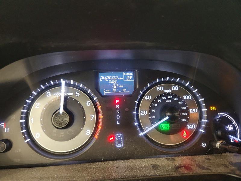 2014 Honda Odyssey VIN 5FNRL5H66EB023554 COPART salvage auction — FRONT END, MI - CERTIFICATE OF TITLE, sold $1,050 on 2026-07-02 (photo 9)