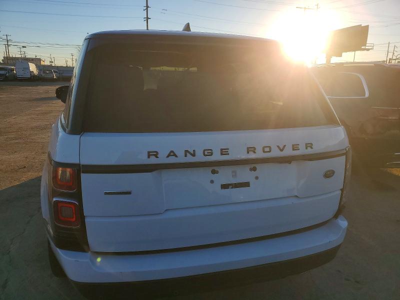 2018 Land rover RANGE ROVER VIN SALGS2RE5JA513705 COPART salvage auction — FRONT END, Ca - Salvage Certificate, sold $14,000 on 2026-07-29 (photo 6)