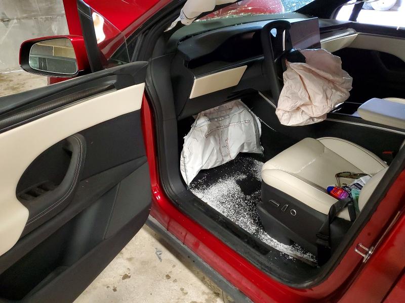2025 Tesla Model x VIN 7SAXCBE66SF468224 COPART salvage auction — FRONT END, IN - CERT OF TITLE-SALVAGE TITLE, sold $15,000 on 2026-07-21 (photo 8)