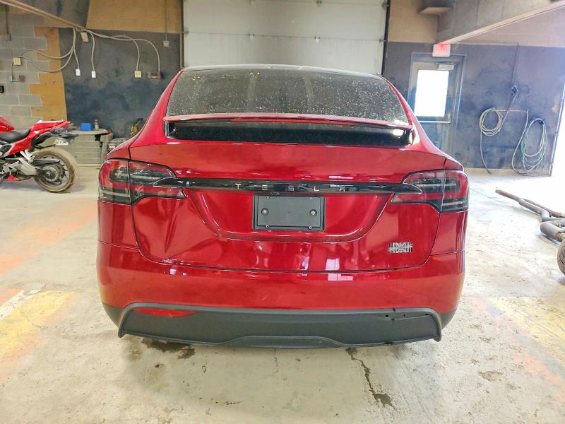 2025 Tesla Model x VIN 7SAXCBE66SF468224 COPART salvage auction — FRONT END, IN - CERT OF TITLE-SALVAGE TITLE, sold $15,000 on 2026-07-21 (photo 6)
