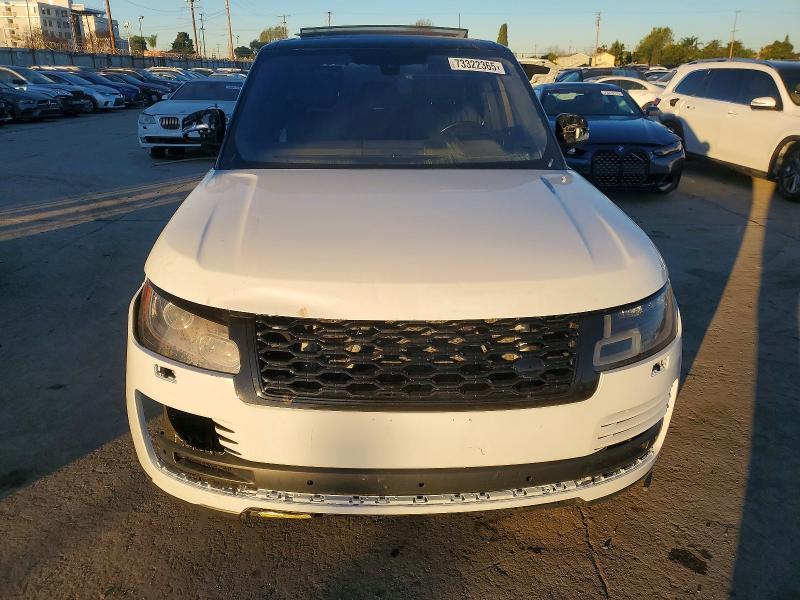 2018 Land rover RANGE ROVER VIN SALGS2RE5JA513705 COPART salvage auction — FRONT END, Ca - Salvage Certificate, sold $14,000 on 2026-07-27 (photo 5)