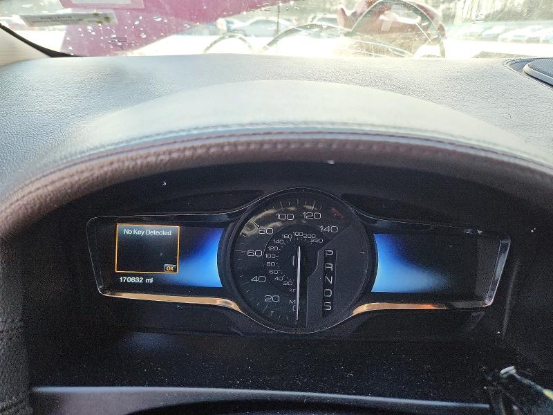 2014 Lincoln Mkx VIN 2LMDJ8JKXEBL13513 COPART salvage auction — FRONT END, Salvage Title, sold $325 on 2026-07-23 (photo 9)