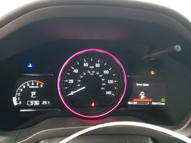 2022 Honda Hr-v VIN 3CZRU6H55NM734663 COPART salvage auction — FRONT END, Id - Salvage Certificate Of Title, sold $100 on 2026-07-30 (photo 9)