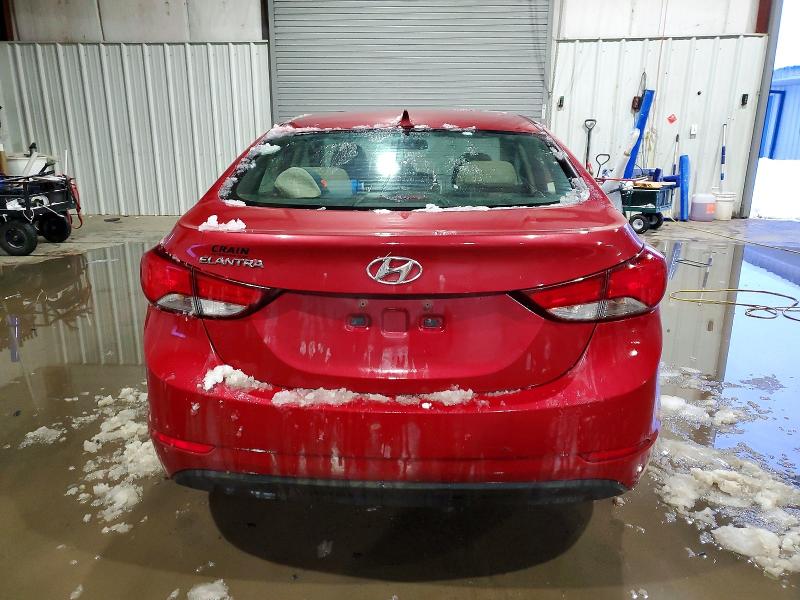 2015 Hyundai Elantra VIN KMHDH4AE6FU380079 COPART salvage auction — VANDALISM, Ar - Cert Of Title-Salvage, sold $475 on 2026-07-08 (photo 6)