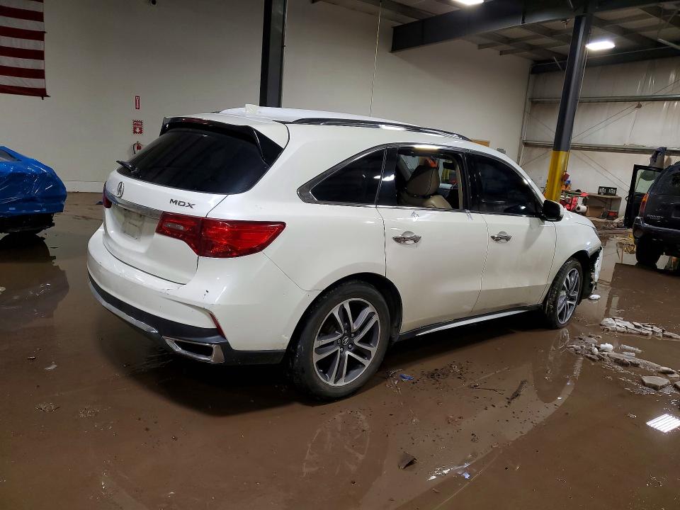 2018 Acura Mdx VIN 5J8YD4H89JL027076 COPART salvage auction — FRONT END, PA - CERTIFICATE OF SALVAGE, sold $3,300 on 2026-07-08 (photo 3)