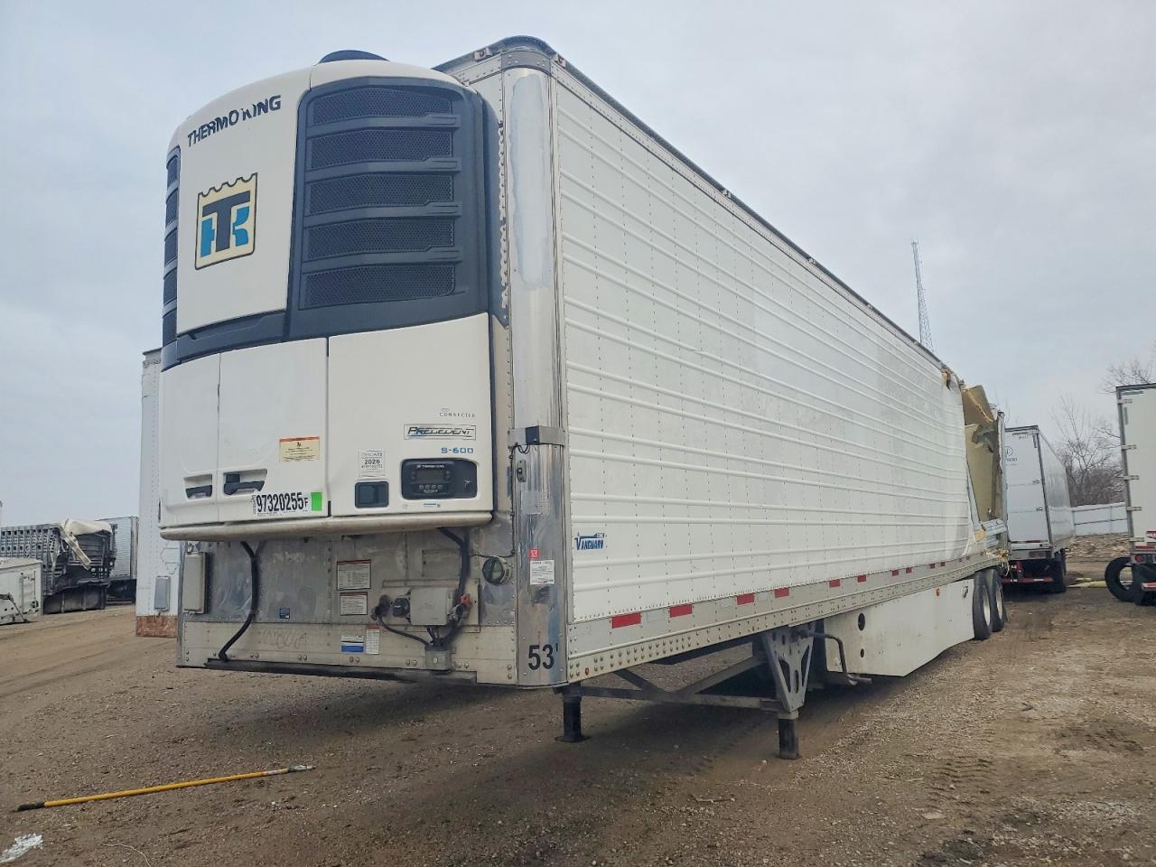 2022 Cimc reefer trailer VIN 527SR5328NM028064 COPART salvage auction — Frame Damage, IA - CERTIFICATE OF TITLE, sold $5,700 on 2026-07-07 (photo 1)