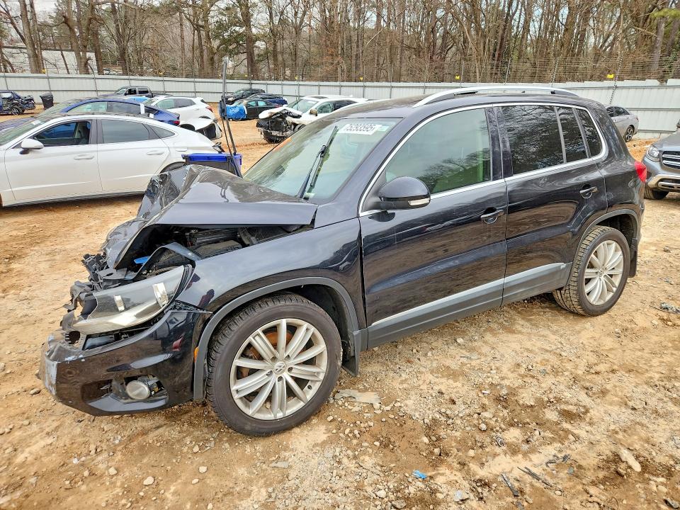 2013 Volkswagen Tiguan VIN WVGBV7AX8DW546574 COPART salvage auction — FRONT END, Salvage Title, sold $250 on 2026-08-11 (photo 1)