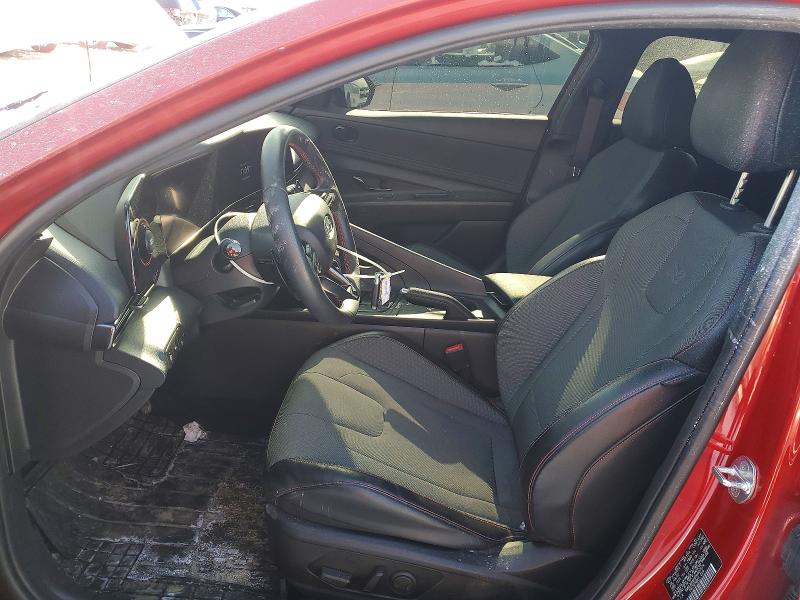 2022 Hyundai Elantra VIN KMHLR4AF6PU407574 COPART salvage auction — FRONT END, Nj - Cert Of Title-Salvage, sold $225 on 2026-07-27 (photo 7)