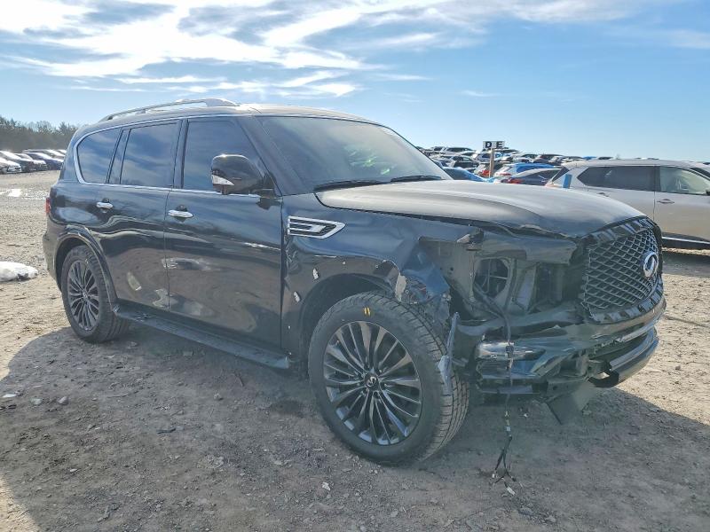 2024 Infiniti Qx80 VIN JN8AZ2AE6R9327502 COPART salvage auction — FRONT END, Tn - Salvage Certificate, sold $20,900 on 2026-07-21 (photo 4)