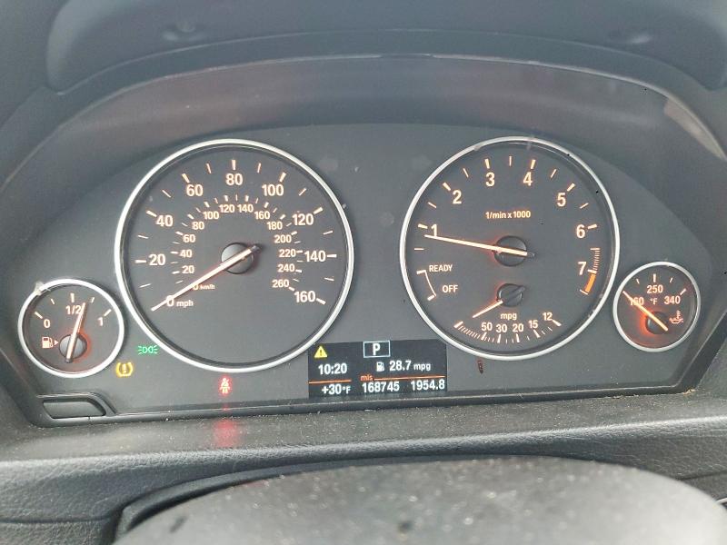 2013 BMW 3er VIN WBA3B1C51DK129506 COPART salvage auction — REAR END, IN, sold $550 on 2026-08-11 (photo 9)